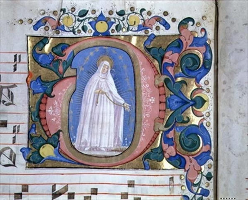 Madonna della cintola, messale 540 - Museo di San Marco, Firenze